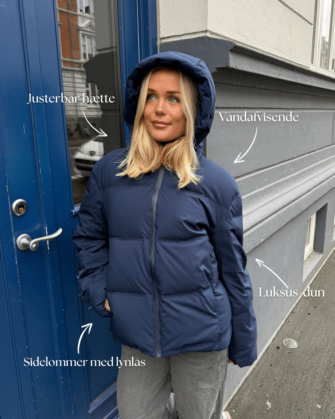 ISA PUFFER JACKET - BLACK