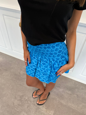 MILLA RUFFLE SKIRT/TOP - BLUE