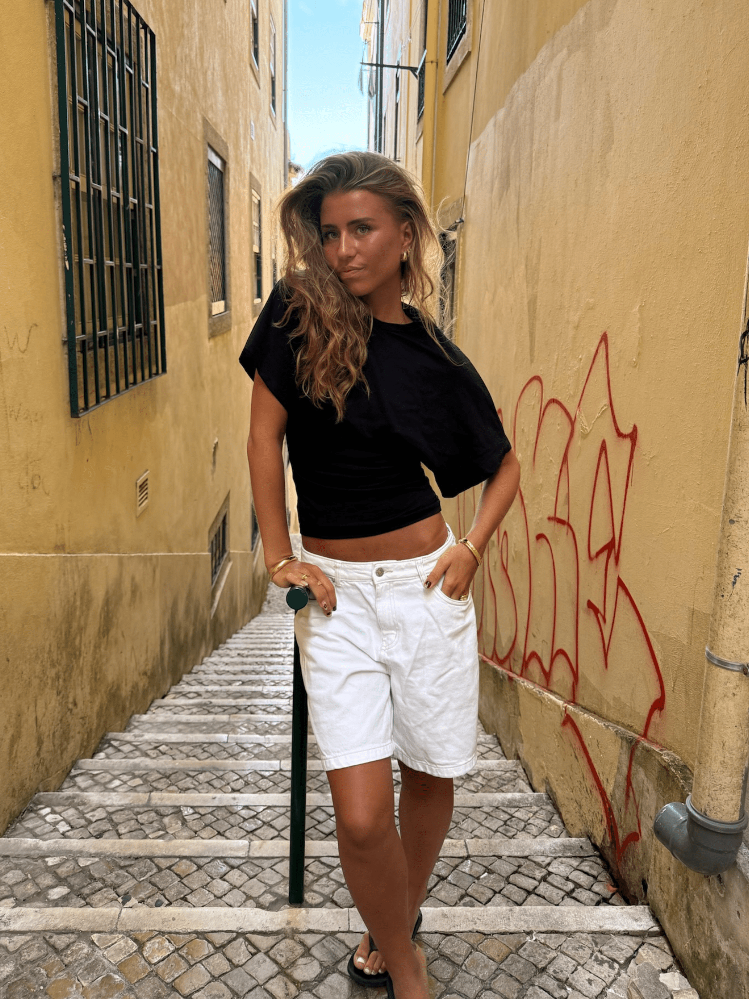 NINA ANGEL TOP - SORT