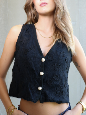 CARRIE STRIK VEST - SORT