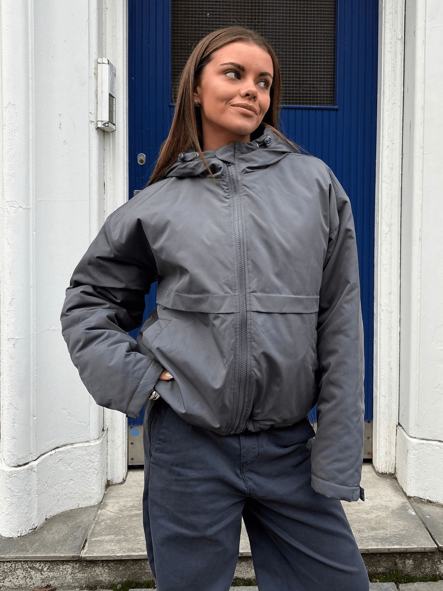 ISA PUFFER JACKET - BLACK