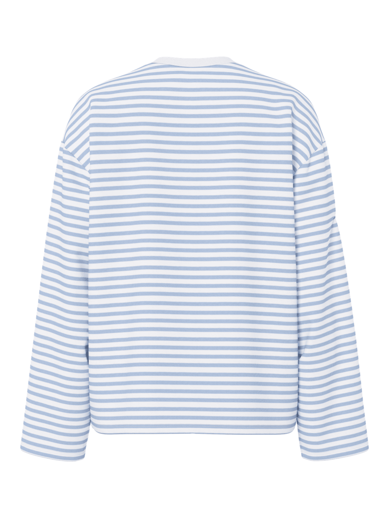 SADIE STRIPE TEE LS - CLOUD DANCER / CASHMERE BLUE