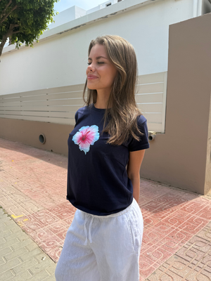HAWAII (blue) BABY TEE - NAVY