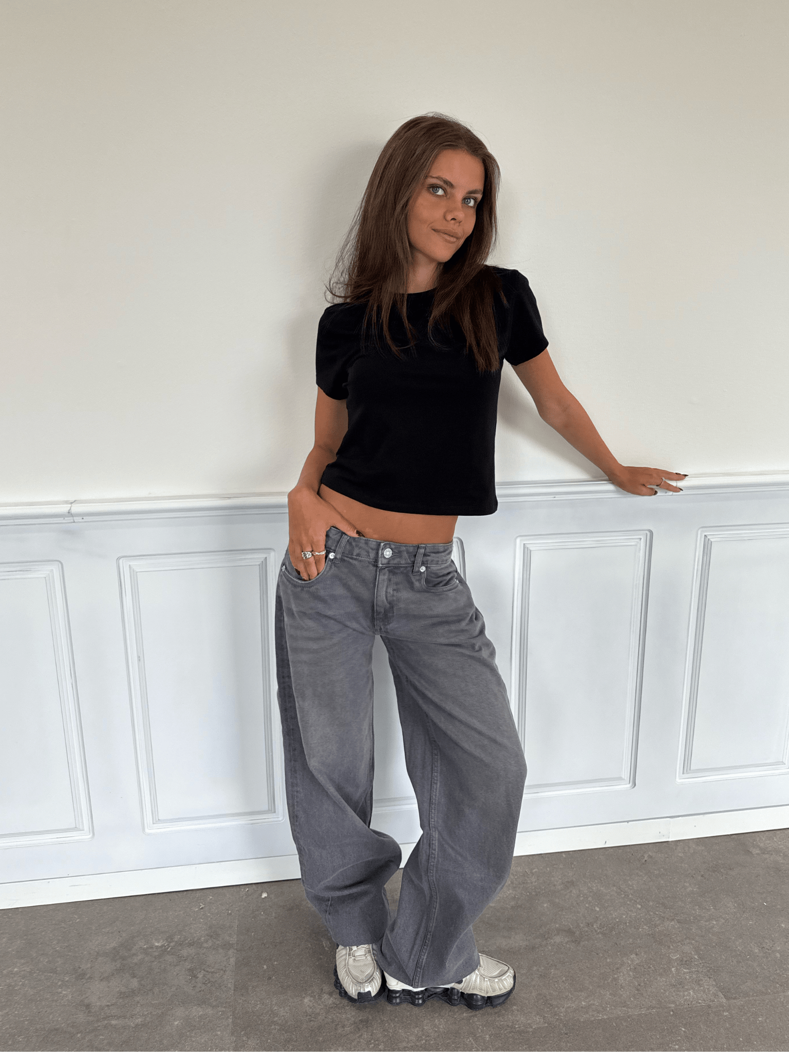 ESTHER JEANS - DARK GREY
