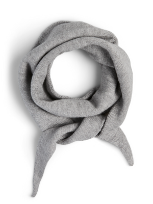 KOMMA TRIANGLE SCARF - MEDIUM GREY MELANGE
