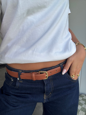 OLINE BELT 2 PACK - BLACK/COGNAC