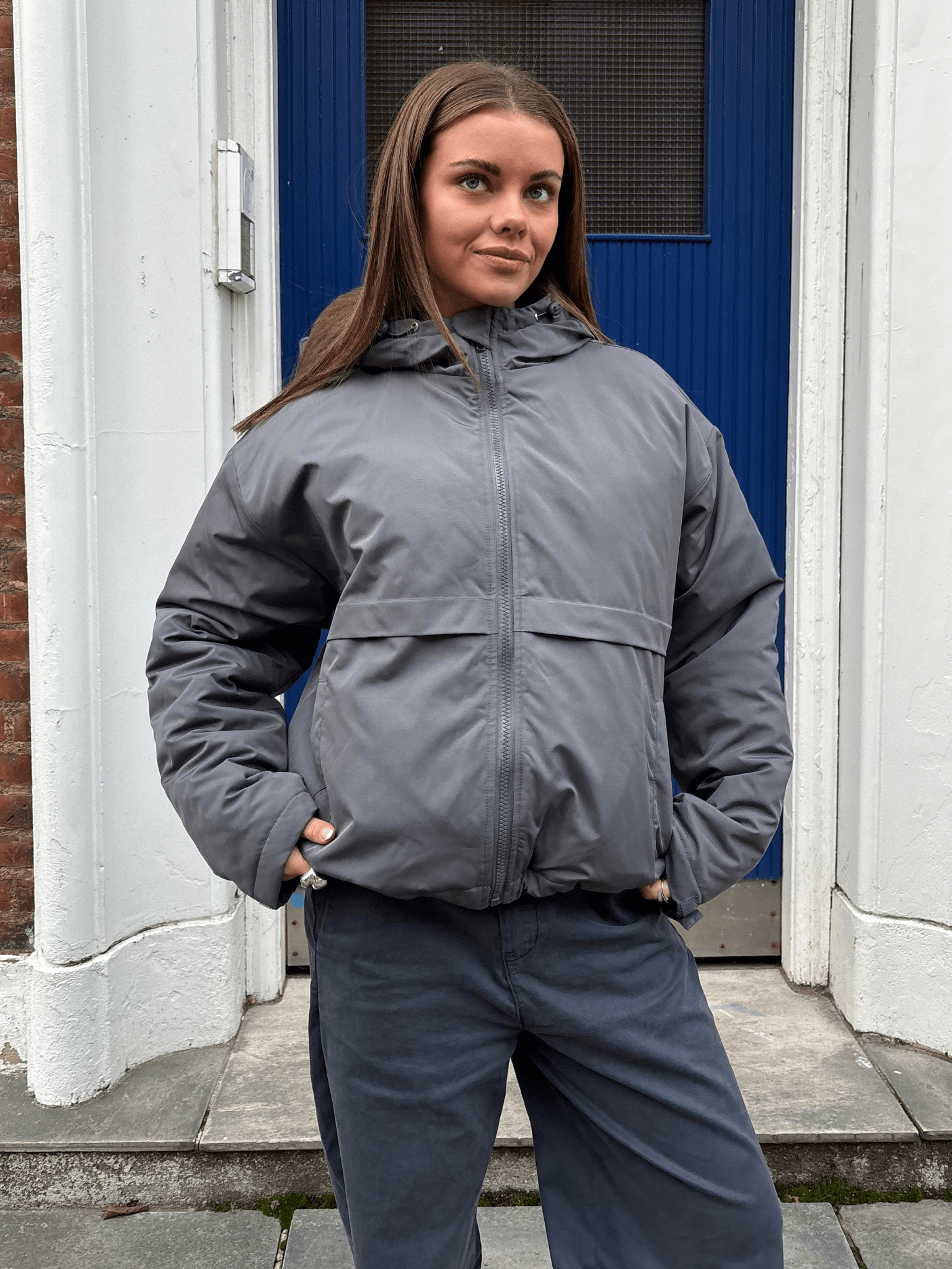 ISA PUFFER JACKET - BLACK