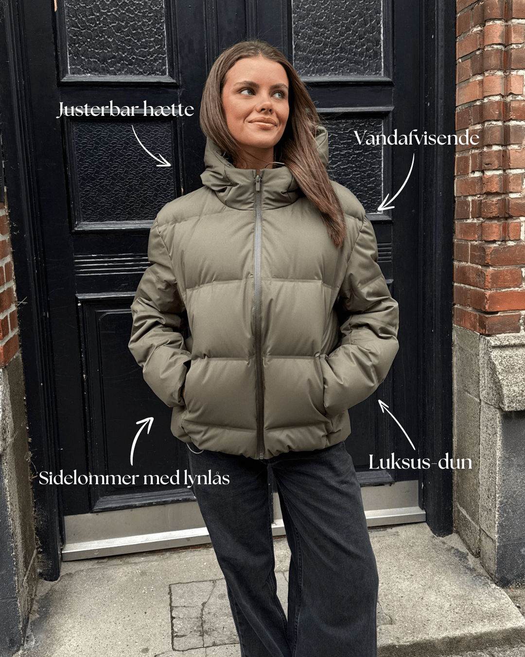 ISA PUFFER JACKET - BLACK