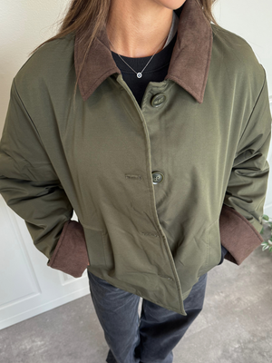JORMA JACKET - FOREST NIGHT/HOT FUDGE