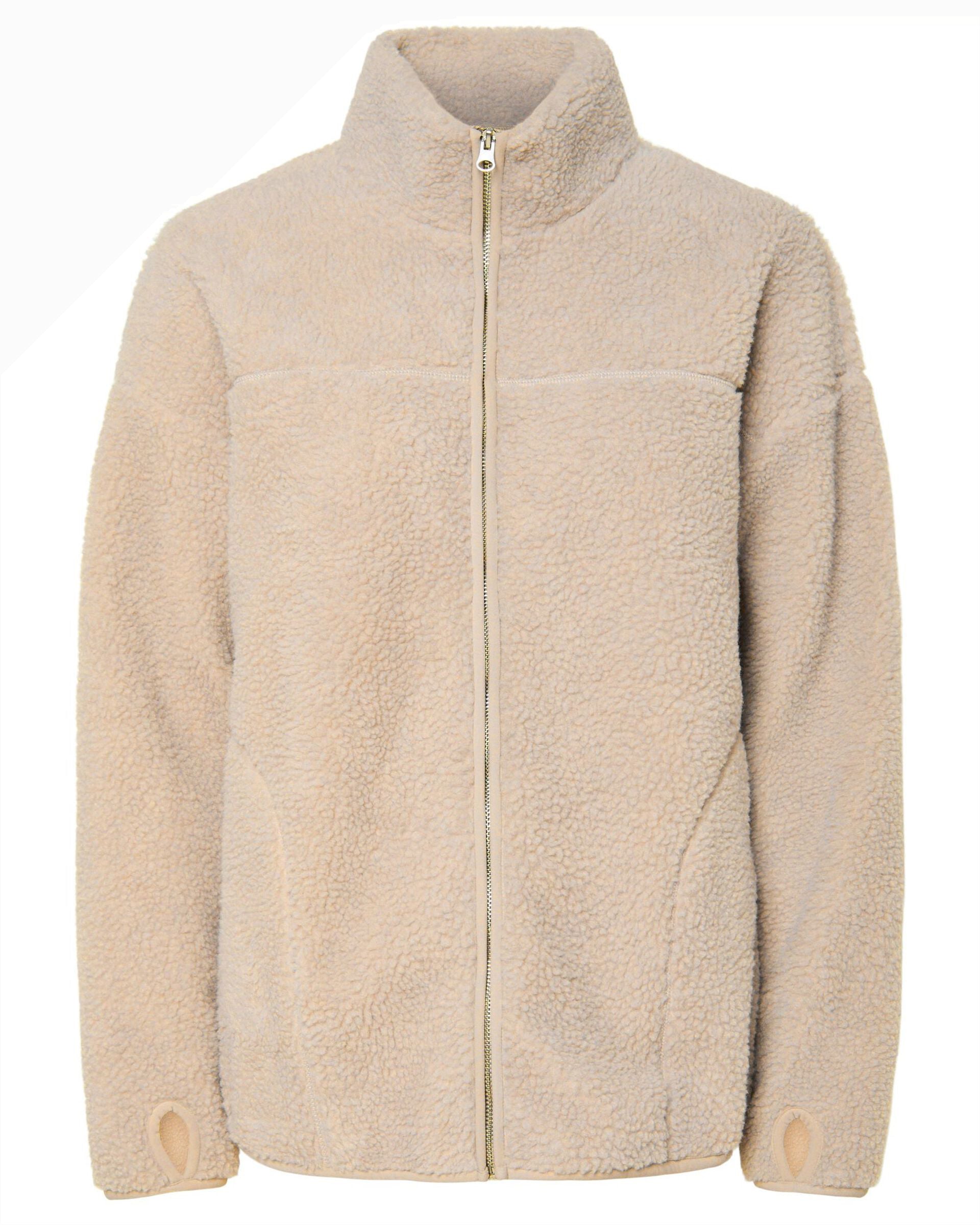SADIA TEDDY JACKET - SILVER GRAY