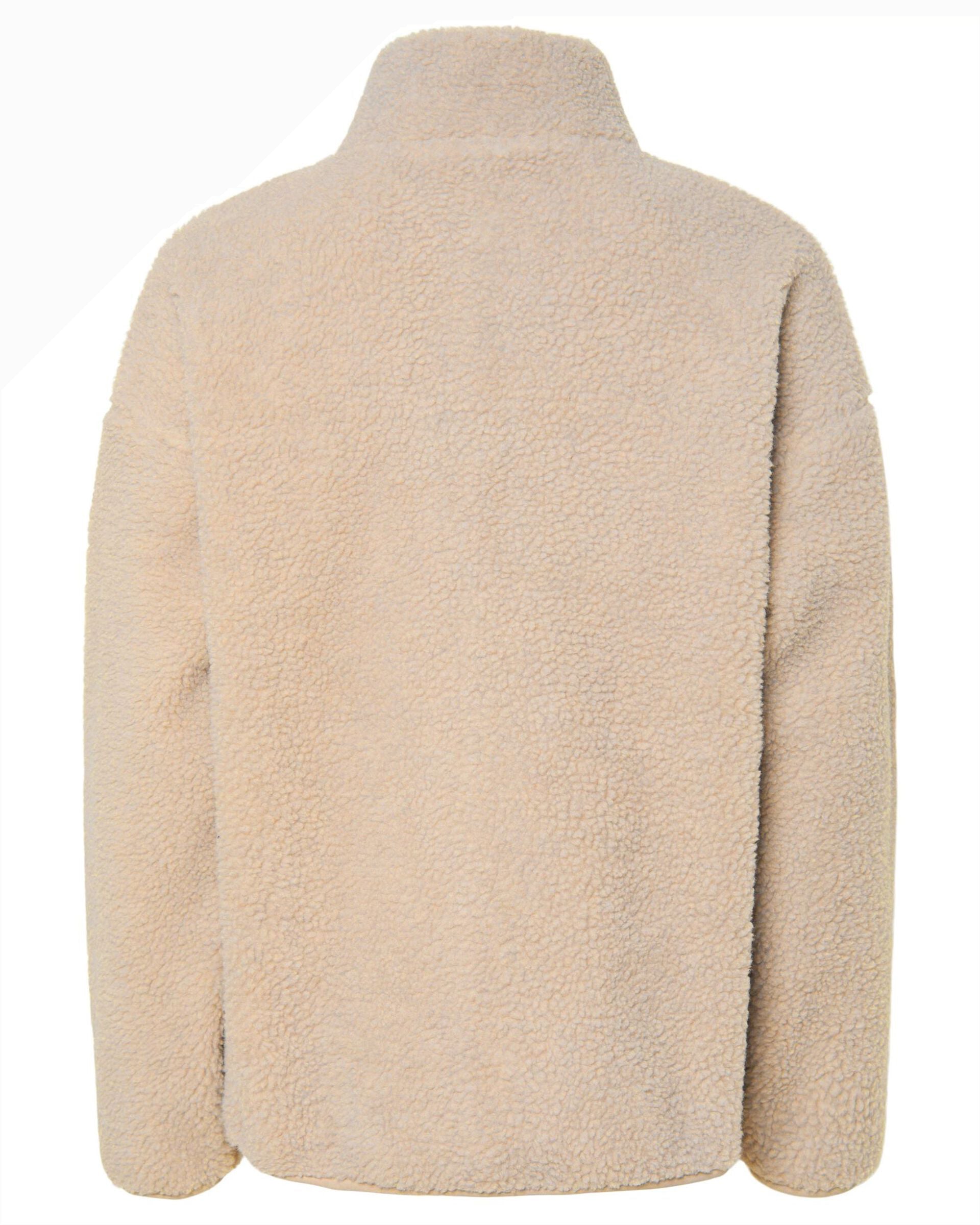 SADIA TEDDY JACKET - SILVER GRAY