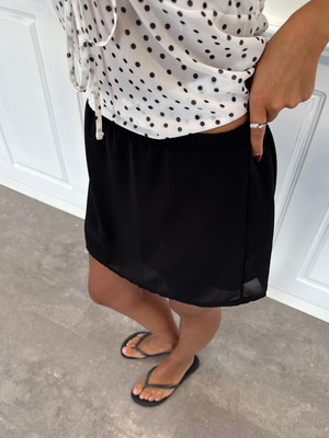DONNA MINI SKIRT - BLACK
