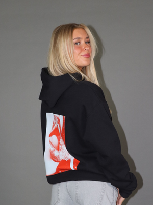 ORANGE LOLLIPOP HOODIE (rygprint) - SORT