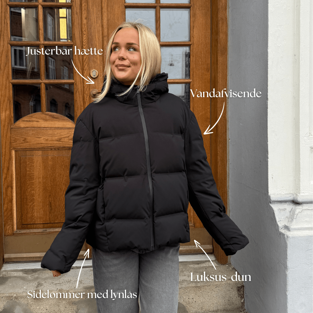 ISA PUFFER JACKET - BLACK