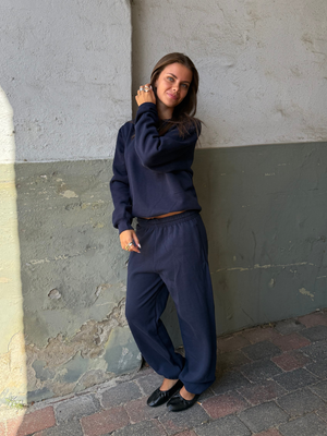SWEAT SET - w/ ELA, NAVY