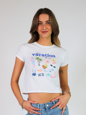 ITALIA, BABY TEE - BLUE