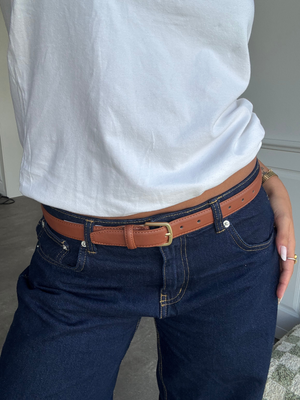 OLINE BELT 2 PACK - BLACK/COGNAC
