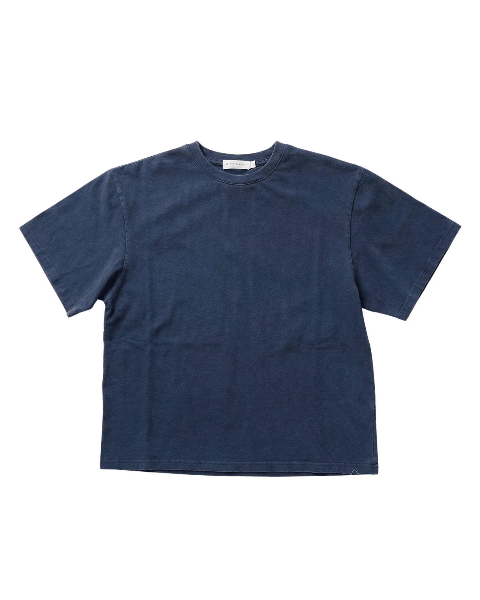 LYKKE WASHED TEE - NAVY - fra Dinvintageshop