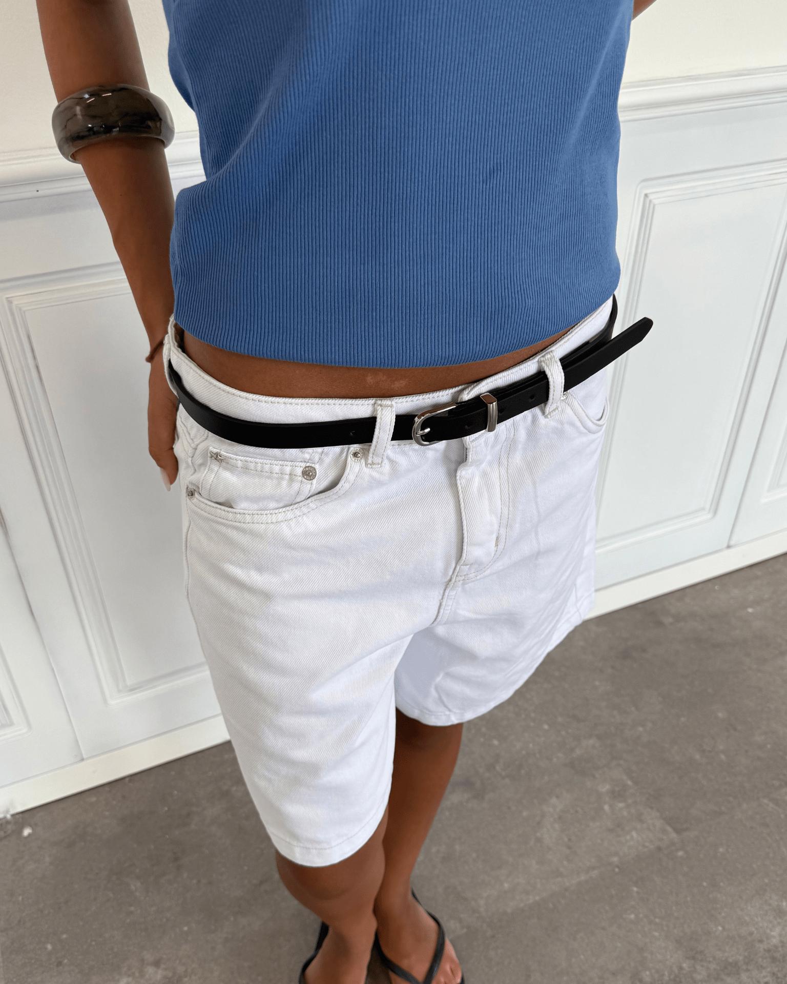 MYRA BELT - BLACK/SILVER