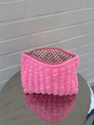 CROCHET CLUTCH - PINK