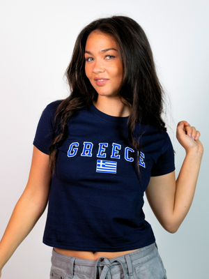 ITALIA, BABY TEE - BLUE