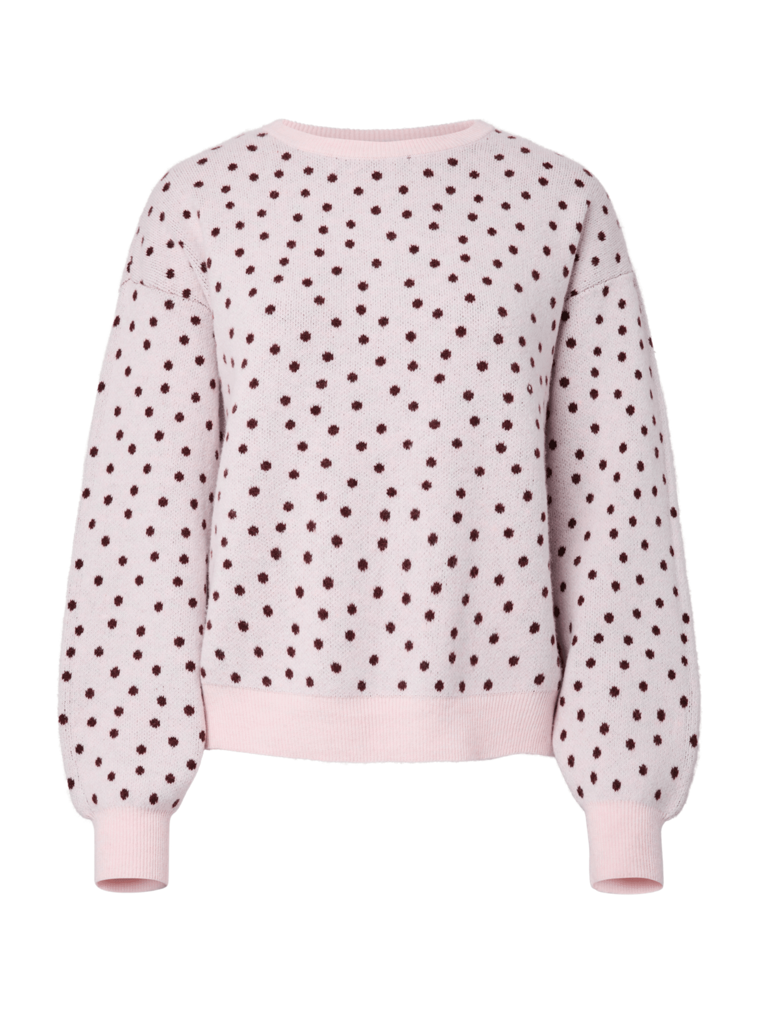 NANCY DOT STRIK - ROSEATE / WINE DOTS