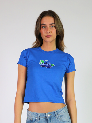 ITALIA, BABY TEE - BLUE