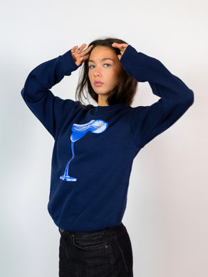 MEGA BLUE DRINK SWEATSHIRT - NAVY