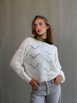 ALBERTHE KNITTING - WHITE