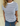 RIA STRIPE TEE - BLUE/BRIGHT WHITE