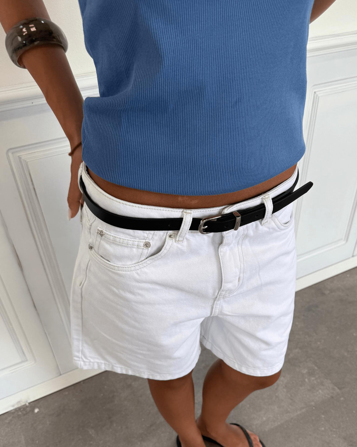 MYRA BELT - BLACK/SILVER