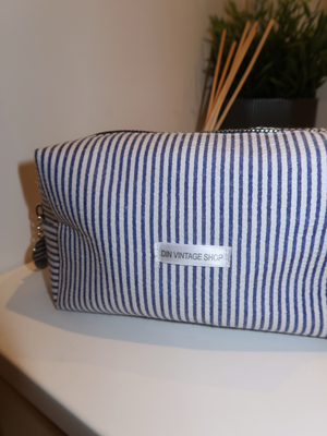 ADDY MAKEUP BAG - NAVY STRIPE