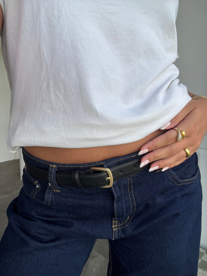 OLINE BELT 2 PACK - BLACK/COGNAC