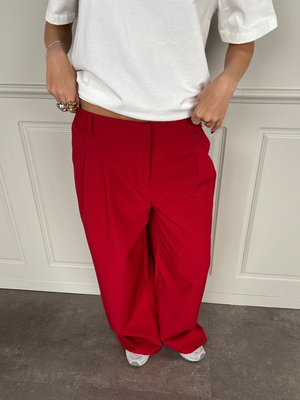 AIA BAGGY SUIT PANT - RED