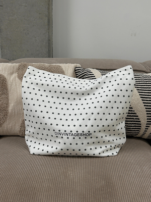 ADDY MAKEUP BAG - BLACK STRIPE