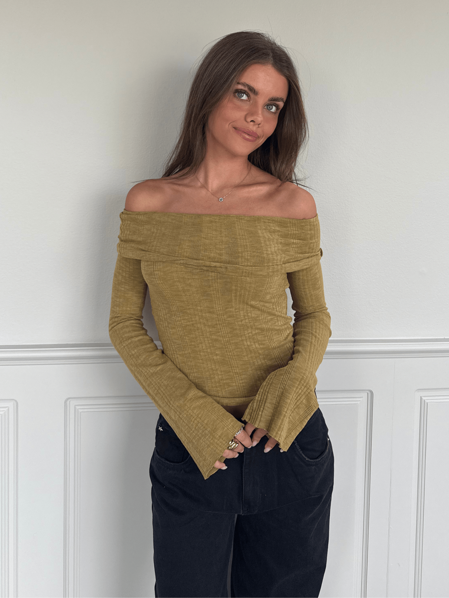 NINA LONG SLEEVE T-SHIRT - WHITE