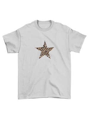 BROWN LEOSTAR BABY TEE - GRÅ