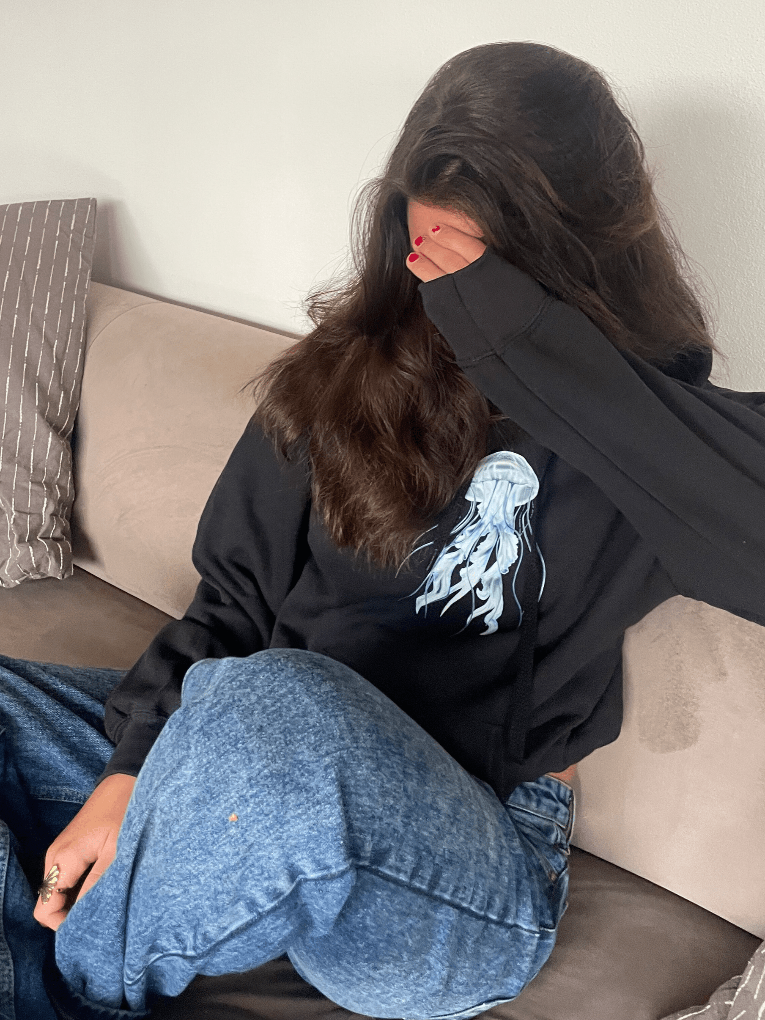 JELLYFISH HOODIE - NAVY