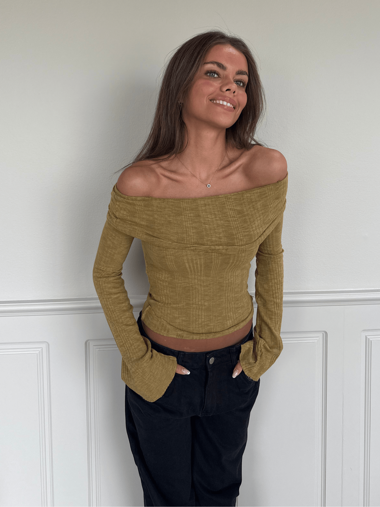 NINA LONG SLEEVE T-SHIRT - WHITE