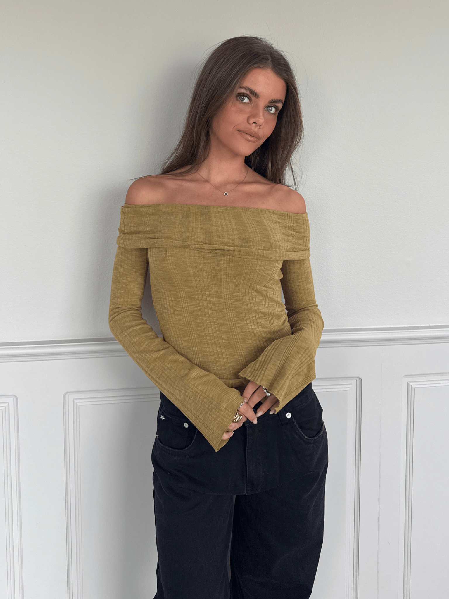 NINA LONG SLEEVE T-SHIRT - WHITE