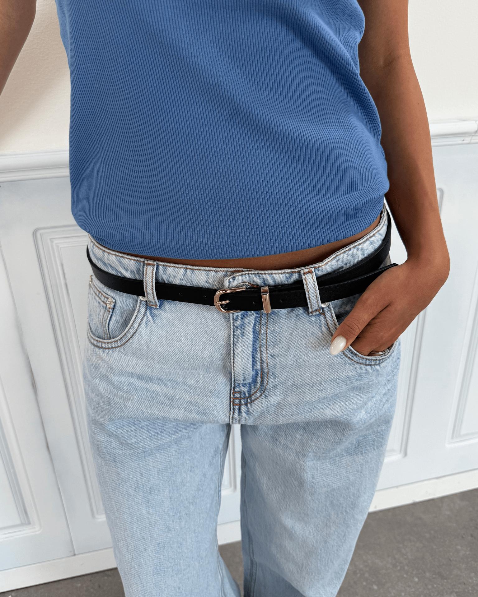 MYRA BELT - BLACK/GOLD