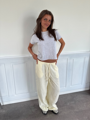 FLORA HØR-BUKSER - BUTTER YELLOW