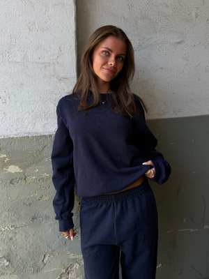 SWEAT SET - w/ ELA, NAVY