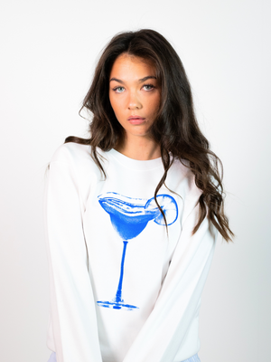 MEGA BLUE DRINK SWEATSHIRT - NAVY