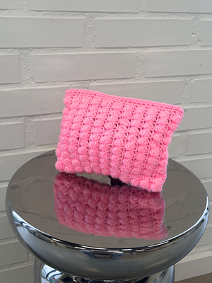 CROCHET CLUTCH - PINK