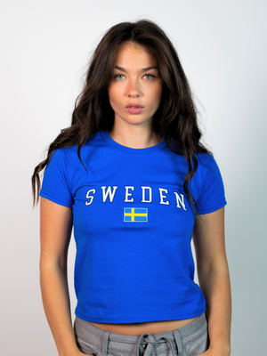 SWEDEN BABYTEE - BLÅ