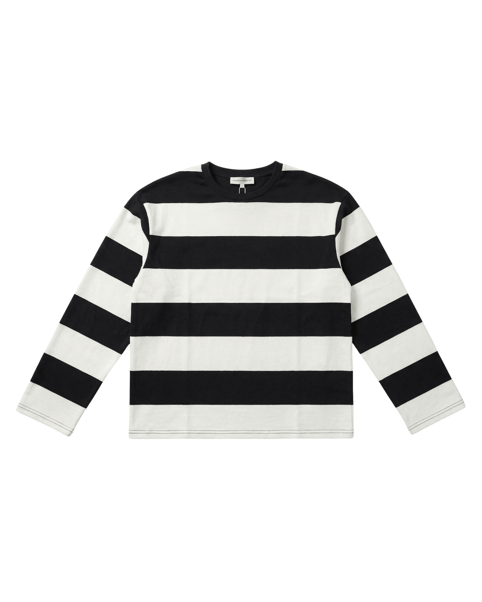 MYNTE WIDE STRIPE - BLACK/OFFWHITE
