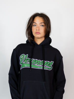 VERMONT SPORTS (GREEN) HOODIE - BLACK