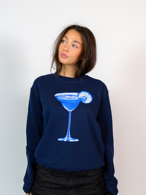 MEGA BLUE DRINK SWEATSHIRT - NAVY