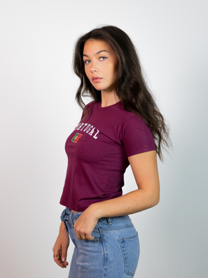 PORTUGAL, BABY TEE - BORDEAUX